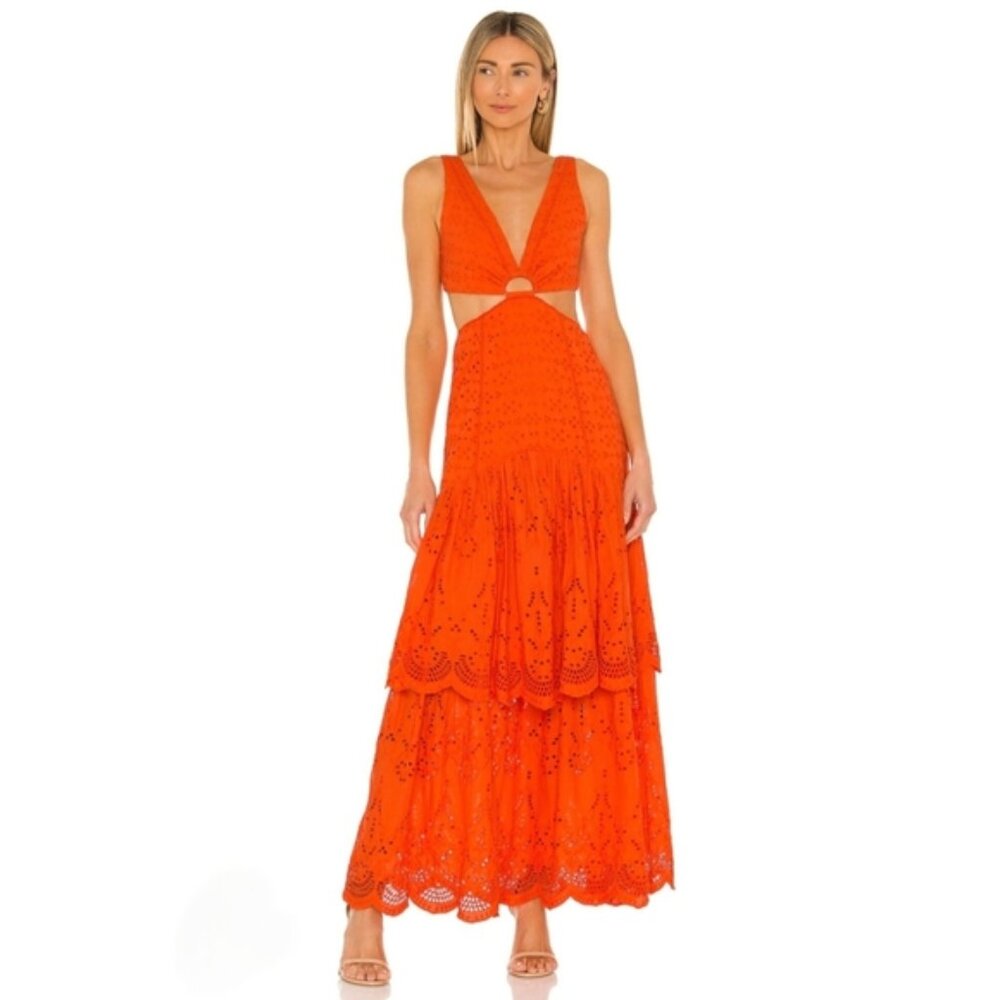 Significant Other Scarlet Juliette Tiered Maxi Dress
